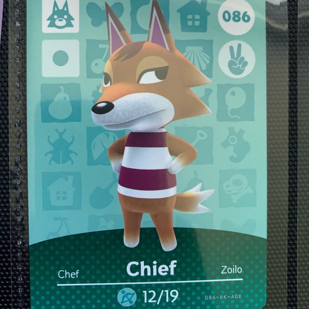 Chief 086 - Nintendo Animal Crossing amiibo card